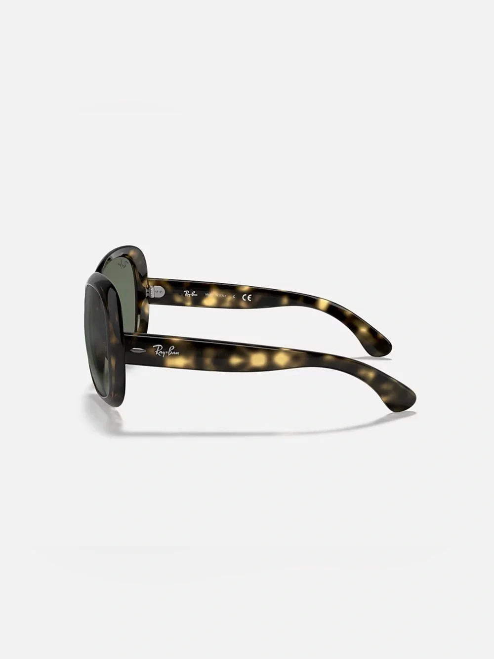 Ray-Ban Jackie Ohh II - Polished Light Havana Frame & Green Solid Classic Lens